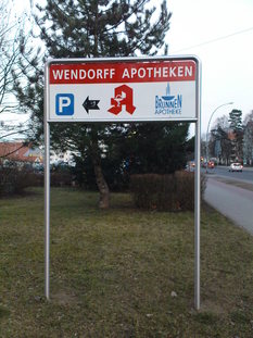 Werbeschild Apotheke